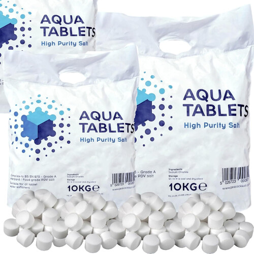 2 x Water Softener Salt Tablets 10kg Purity Salt