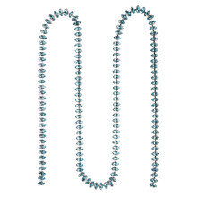 Halskæde med imiterede perler til kvinder, vintage-stil med lange strenge imiterede perler, Great Gatsby Flapper-perlehalskæde med lagdelt