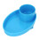 Compact Travel Snack Tray with Secure Cup Holder - Blue 1