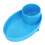Compact Travel Snack Tray with Secure Cup Holder - Blue 12