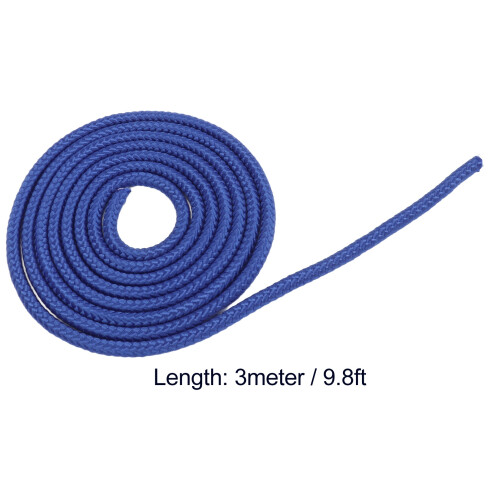 Rhythmic Gymnastics Rope 3m Blue for Kids Exercise & Performance Training 1
