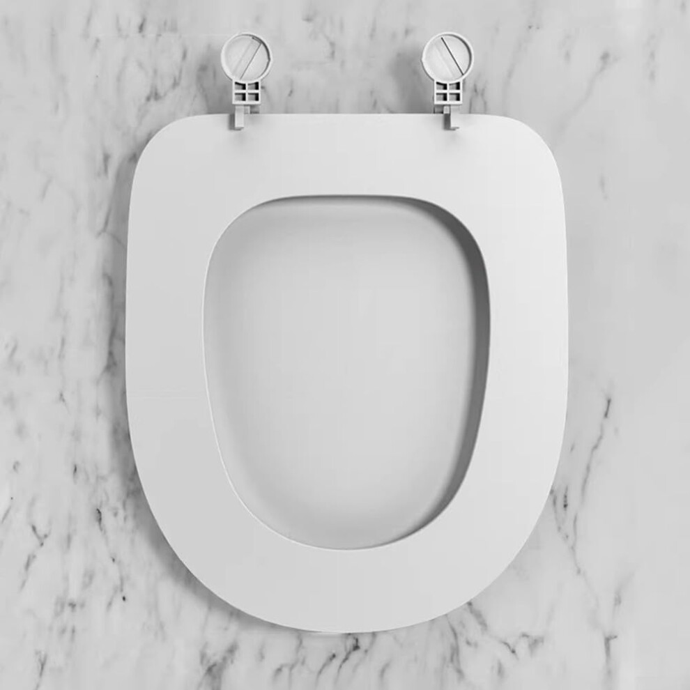 O/U Shape White Toilet Seat Softclose Fixed Utype, White Toilet Seat Cover 9426802363647