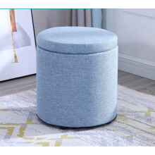 Foot Stool Ottoman Footrest - Storage Bench with Solid Wood, 33x35cm Shoe Rack for Makeup Fitting Room and Living Room