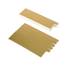 100Pcs Gold Rectangular Cake Boards Luxury Finish Food Grade Reusable Trays for Weddings and Parties