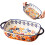 Ceramic Baking Dish 13x7.5x3 Inch Rectangular Oven Safe Casserole Pan with Handles Heat Resistant 4