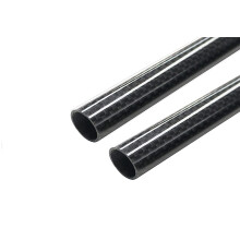 3K Carbon Fiber Tubes Round Tubes Strength 16X14X500mm 2Pcs For RC Airplane 3D Printer Special Projects/Plain Glossy