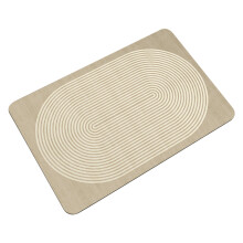 Quick Dry Bath Mat Arch Striped-oval stripes 60 by 90cm