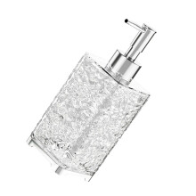 Distributeur de savon liquide de voyage en verre-Carré clair