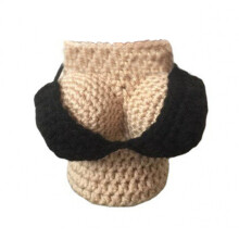 Removable Bikinis Wine Bottle Cover Crochet Sweater Wine-Black