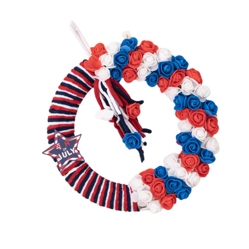 Independence Day Wreath Patriotics Wreath Artificial Wreath with