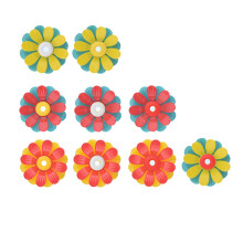 9/30pcs Colorful Replacement Flowers for-9 piece set
