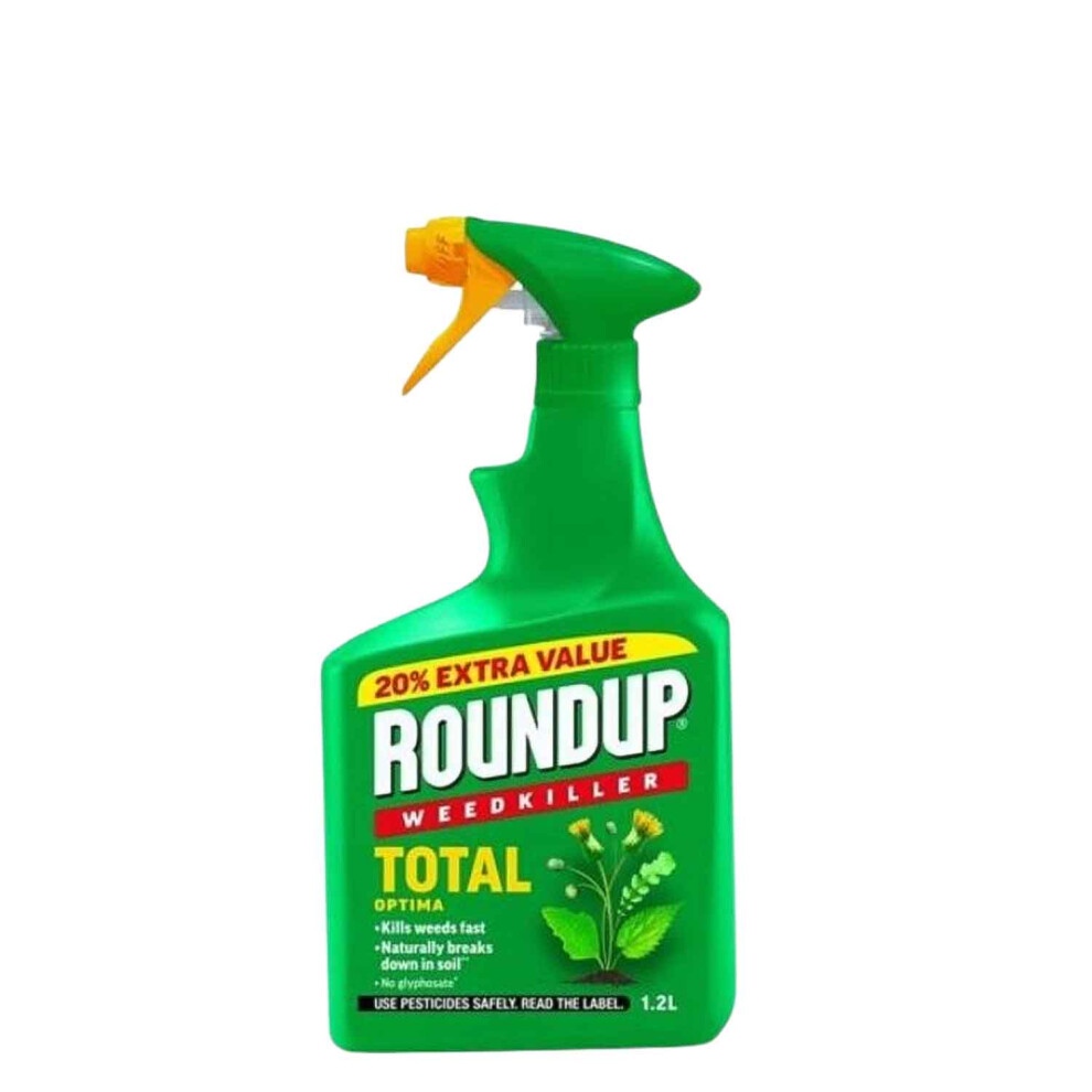 Roundup Total Optima Glyphosate Free 1L Plus 20 Percent Extra Value