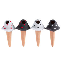 4pcs Self Watering Spikes Terracotta Watering Stakes Mushroom