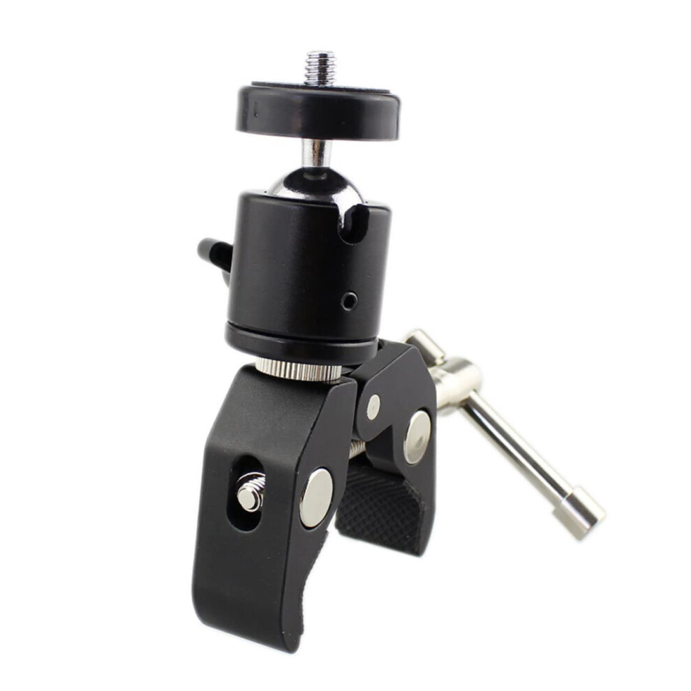 Multi Functional Ball Head Camera Hot Shoe Mount Adapter Swivel With Screw Clamp For Dslr Camcorder Flash Rig Light 9189345108815