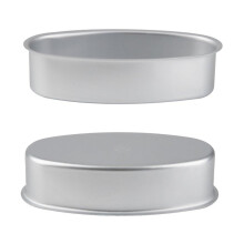 Non-Stick Oven Bakeware, Versatile Cheesecake Pan Set Oval Baking Mold for Flan Cake Dessert, Heat Resistant Aluminum Alloy Mold Compatible with Oven