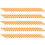 Professional Golf Accessories Durable Plastic Castle Tees Step Down Unbreakable Golf Tees for Irontechnique Bright Orange Lightweight Reusable 8