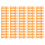Professional Golf Accessories Durable Plastic Castle Tees Step Down Unbreakable Golf Tees for Irontechnique Bright Orange Lightweight Reusable 4