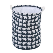 Toy Storage Bin Organizer, Dust-proof Closure and Fresh Pattern Design for Room Decor, Perfect Multi-functional Laundry Basket (Collapsible Design)