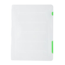 Transparent File Box Organizer, Durable Snap Button Design Multipurpose Document Case For Travel Essentials And Office Use
