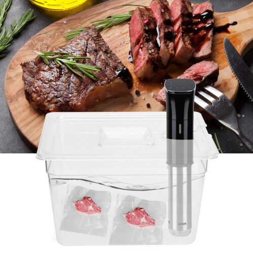 Ενεργειακά αποδοτικό δοχείο Sous Vide 11L με καπάκι, διαφανή κλίμακα μέτρησης για 2