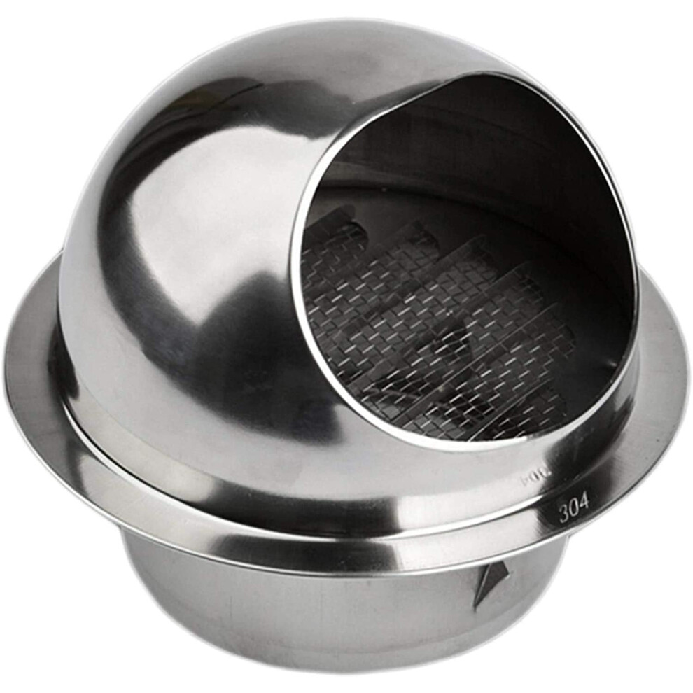 Extraction Mastery, Thickening Stainless Steel Wall Vent Outlet With Anti-Insect Grid For Widespread Application 9775230081419