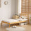 Comfy Living (3ft Single, Caramel) Riga Wooden Bed Frame with Lucy Mattress 5