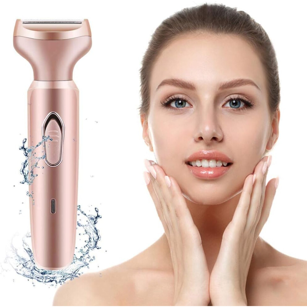 Portable Electric Shaver For Women, 2-In-1 Electric Shaver, Compact & Travel-friendly Wet & Dry Use Rechargeable Trimmer With Sensitive Skin Friendly