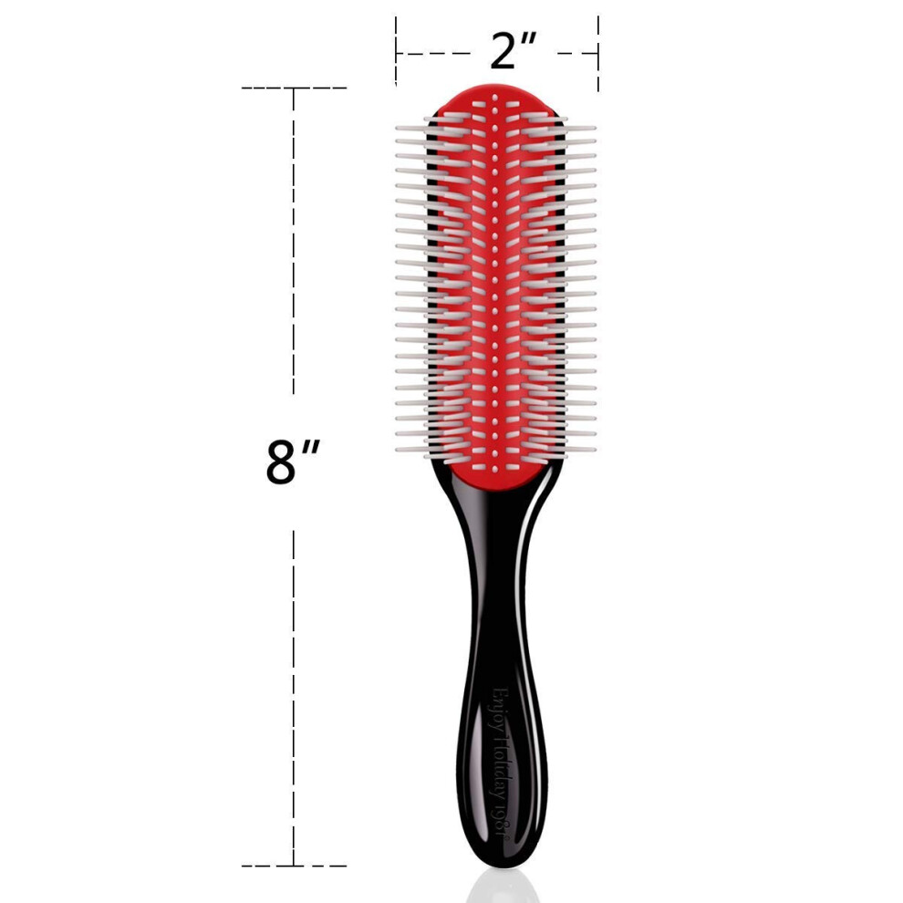 Detangler Brush For Curly Hair, Heat Resistant And Ergonomic Design, Travel-Friendly Compact Size For Natural Curl Definition And Versatile Styling