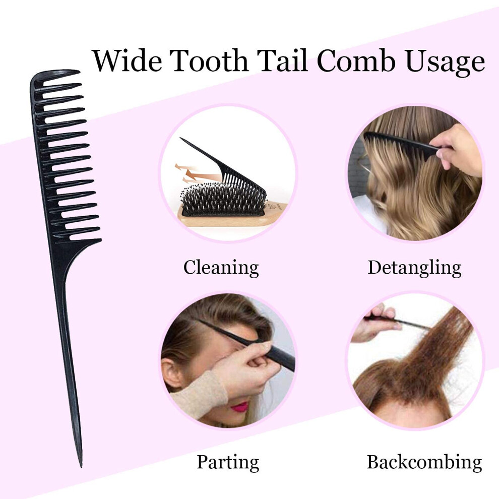 Boar Bristle Hairbrush, Healthy Shiny Hair with Reduced Frizz, Add Shine and Distribute Scalp Oil, Gentle on Scalp, Elaborate Craftsmanship for Men