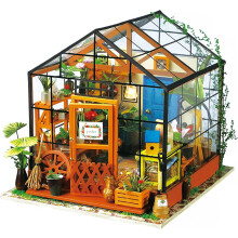 Elegant designad miniatyrhusbyggsats, DIY dockhusbyggsatser för vuxna, drömlik glädje, heminredning, stresslindrande pyssel för vuxna