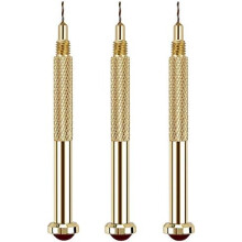 Manicure Revolution, wolfraamcarbide bits voor zware klussen, antislip handgreep voor optimaal comfort, set van 3, goudkleurig