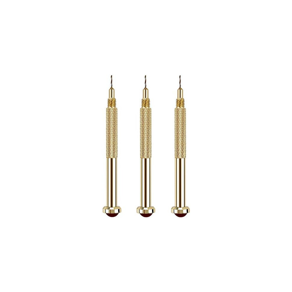 Gold Manicure Revolution, Carbide Tungsten Bits For Tough Jobs, Non-Slip Handle Design Ensures Comfort, Set Of 3,