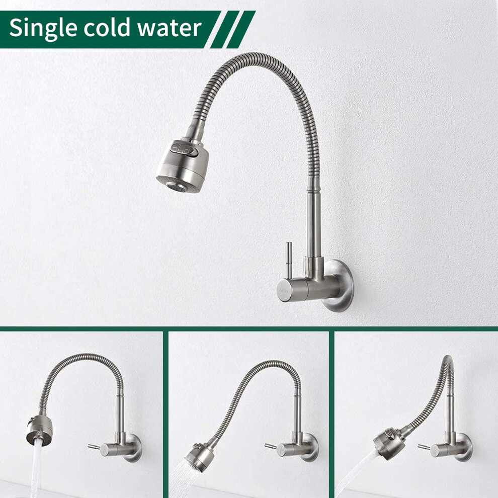 Efficient Sink Sprayer Attachment, 360 Degree Swivel Kitchen Faucet Head With Powerful Water Efficiency, Adapters Included, Perfect For Wall Mounted 9128293843294