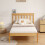 Comfy Living (3ft Single, Caramel) Riga Wooden Bed Frame 4
