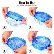 Couvercles extensibles en silicone résistant à la chaleur et au froid, 12 couvercles réutilisables de qualité alimentaire, adaptables au