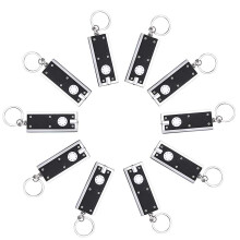 Kompakt og bærbar mini LED-lommelygte til nøglering, ultraklar batteridrevet nøgleringslommelygte til udendørs og nødsituationer, multifunktionel