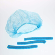 Rete per capelli monouso in tessuto non tessuto, protezione barriera solida, cuffia antipolvere elastica per uso medico, laboratori, spa,
