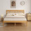 Comfy Living (4ft6 Double, Caramel) Riga Wooden Bed Frame 4