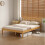 Comfy Living (4ft6 Double, Caramel) Riga Wooden Bed Frame 5