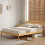 Comfy Living (5ft Kingsize, Caramel) Riga Wooden Bed Frame 5