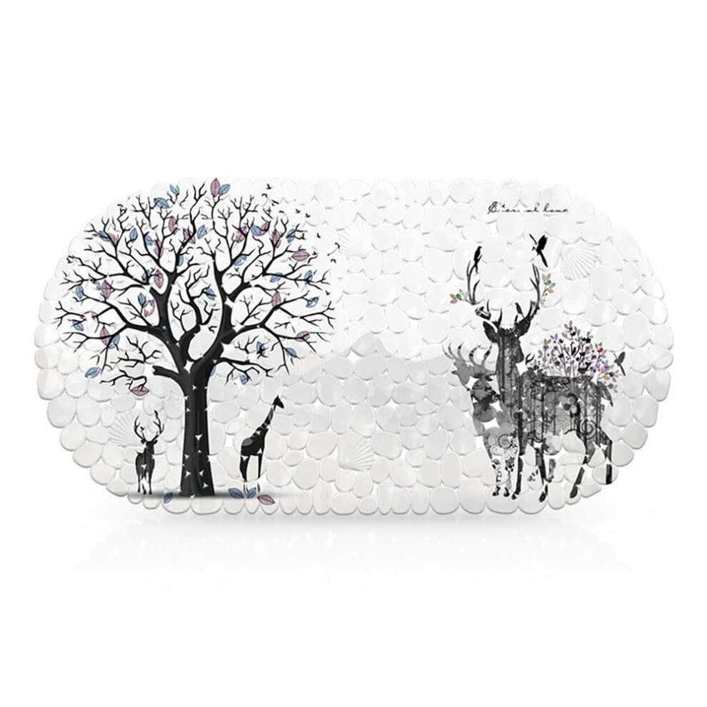 Shower Mat Non Slip Anti Mould, Non Slip Bath Mats For Inside Bath With Drain Holes, Shower Mats For Inside Shower With Suction Cup, Bathtub Mat 5051221422008