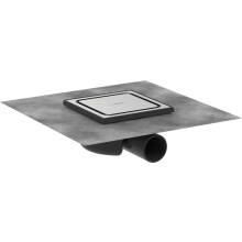 hansgrohe 56055800 RainDrain Spot Komplettset Punktablauf 150/150 Edelstahl geb?rstet Complete Set Point Drain, Brushed Stainless Steel