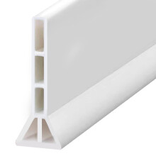 Shower Threshold water Dam Collapsible Splash Guard for Wet-Dry Separation in Bathroom and Kitchen (1.5m Long, Height 9.6cm Width 3.3cm)