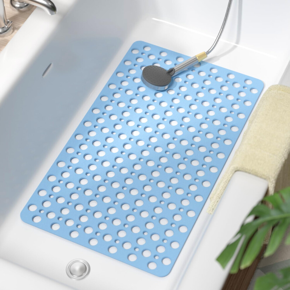 Hitslam Bath Mat Non Slip Anti Mould, 75 X 43 Cm Shower Mat For Inside Shower, Efficient Drainage Bathroom Bathtub Mat With Suction Cups, Bath Tub 5051221426754