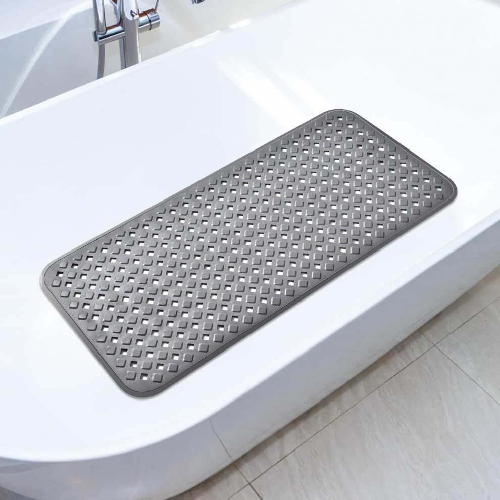 Otraki Non Slip Bath Mat, 88X40cm Long Bath Mat For Tub Anti Mould Shower Mat With Easy Drain Holes Bathtub Mats With 260 Powerful Suction Cups For 5051221424903