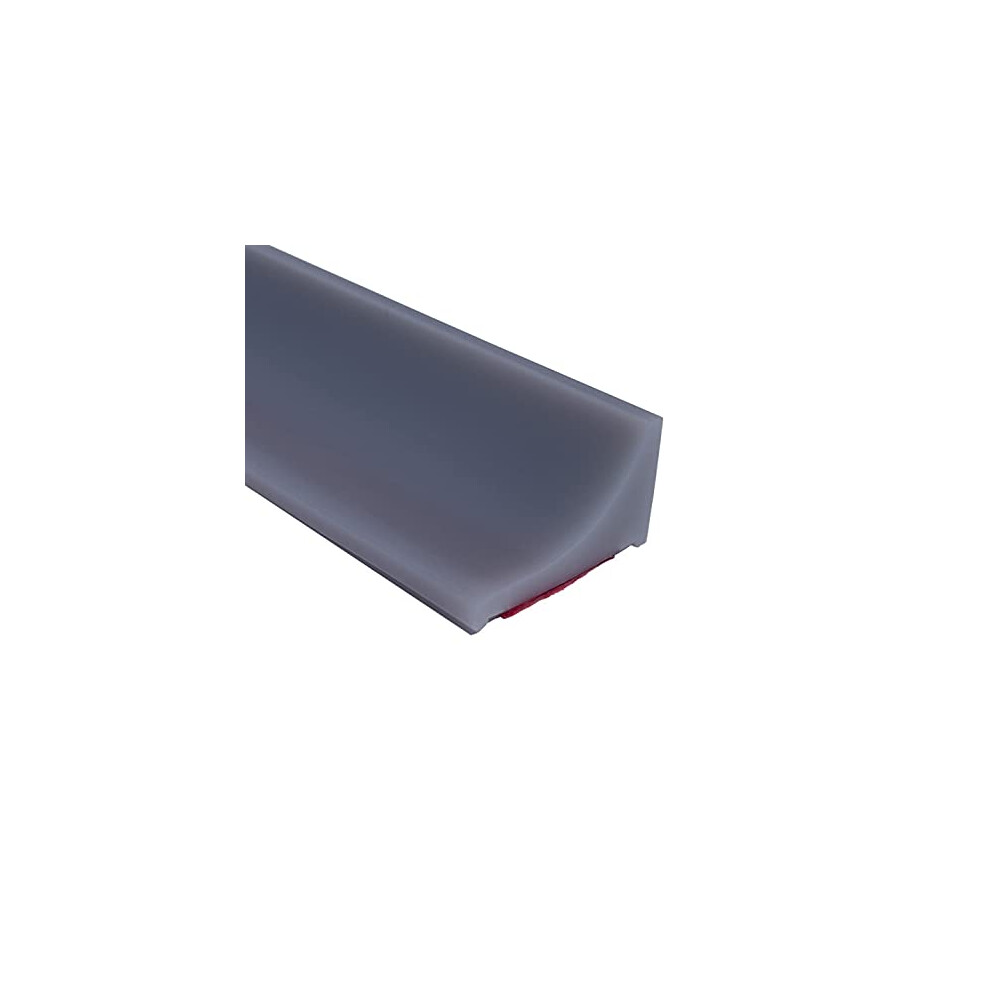 Esufeir 78"/2M Grey Wet Room Floor Barrier, Silicone Shower Door Threshold Water Dam,Worktop Edging Water Retaining Seal Strip,Self-Adhesive Water 5051221431536