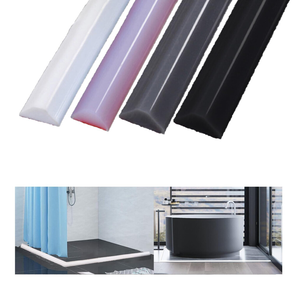 300Cm Wet Room Floor Barrier, Shower Water Barrier, Shower Tray Seal, Silicone Water Retaining Strip, Shower Floor Water Barrier, Shower Threshold Red Wzerho