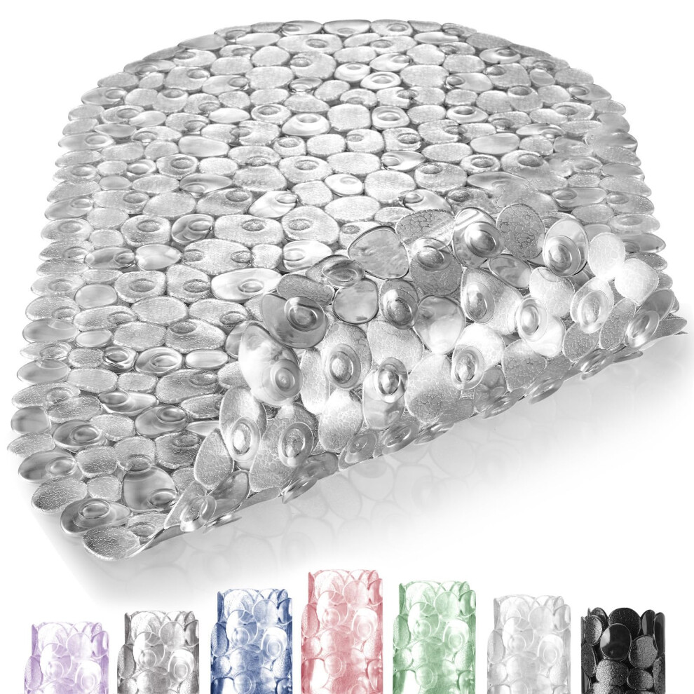 Doprop Classic Pebble Non-Slip Shower Mats For Bathtub And Bathroom Pvc Anti-Slip Bath Mat With Suction Cups Drain Holes,Safety Mat For Toilet & Floor 5051221430782