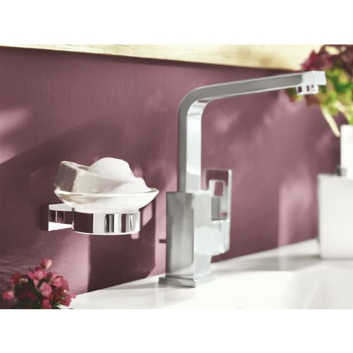 Grohe GROHE 40508000 Essentials Cube Glass Soap Dish Holder 2
