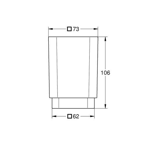Grohe GROHE Selection Cube Glass Chrome 40783000 2